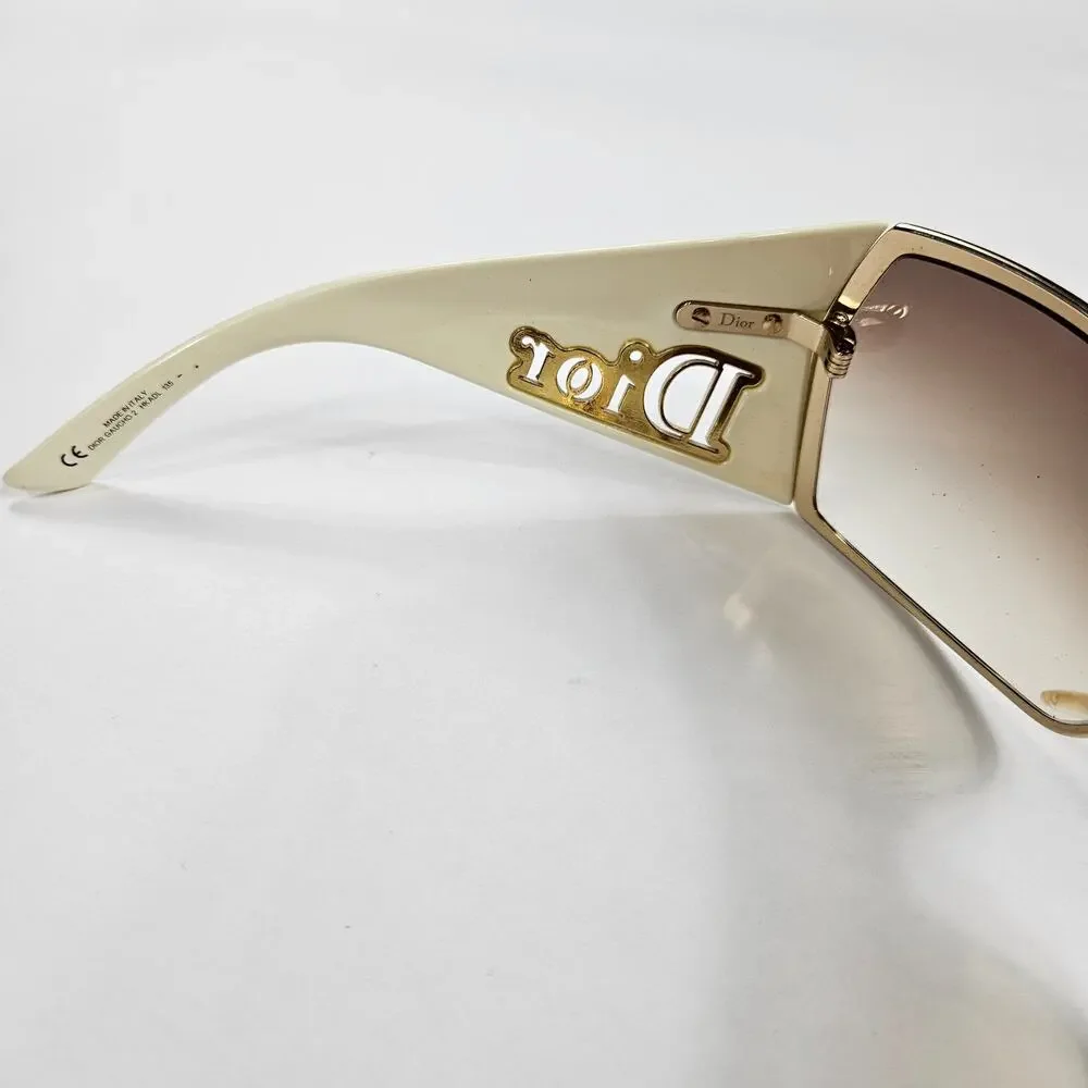 Y2k Dior Sunglasses Gaucho 1 Rimless Sheild Vintage